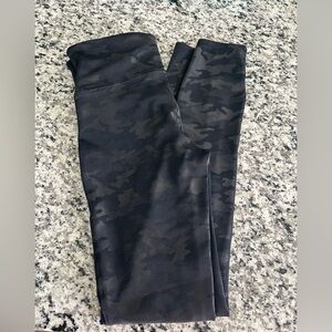 SPANX Black Camouflage Leggings